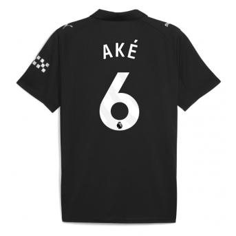 Billige Fotballdrakt Manchester City Nathan Ake #6 Replika Bortedrakt 2025-26 Kortermet